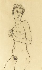 Stojící nahý, 1918