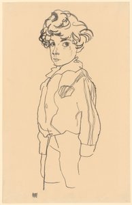 Stojící chlapec od Egon Schiele