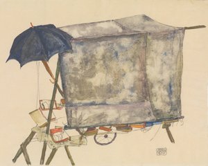 Street Cart od Egon Schiele