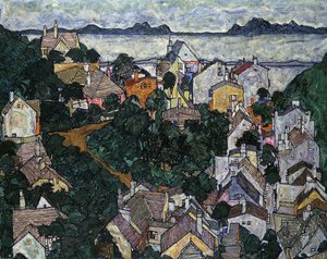 Letní krajina; Letní krajina, 1917 od Egon Schiele