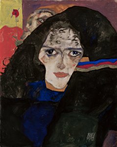 Truchlící žena od Egon Schiele