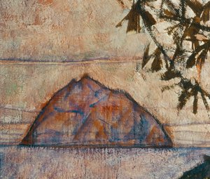 Versinkende Sonne (olej na plátně) od Egon Schiele