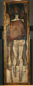 Ženský akt se šátkem, fragment, Ženský akt se šátkem, fragment1913 ... (olej na plátně) od Egon Schiele