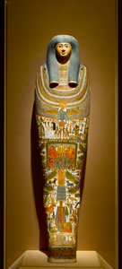 Vnitřní kartonáž Gautseshenu, cca 700-650 př. n. l. (len a sádra) od Egyptian