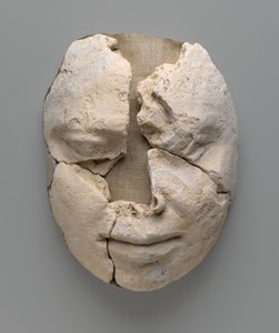 Mumiová maska muže sestávající pouze z obličeje (sádra) od Egyptian