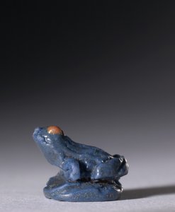 Žabí amulet, cca 1380-1330 př.nl (polychromovaná fajáns) od Egyptian 18th Dynasty