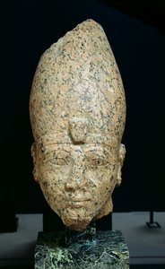 Hlava Hatšepsut (asi 1473-asi 1458 př.nl) nebo Tuthmosis II (asi 1491-asi 1479) Nová říše, asi 1479-1425 př.nl (žula) od Egyptian 18th Dynasty
