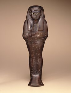 Shawabti of Maya, Nová říše, asi 1390-1353 př.nl (dřevo, barvy a sklo)