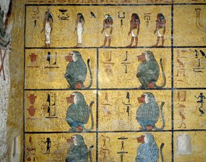 Paviáni od Egyptian 19th Dynasty