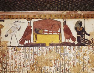 Egypt, Luxor, Starověké Théby, Údolí královen, Hrobka Nefertari od Egyptian 19th Dynasty