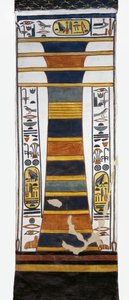 Egypt, Théby, Luxor, Údolí královen, hrobka Nefertari, sloup Djed představující Osirisovu páteř nesoucí vzkříšení kostní dřeně uvnitř, z 19. dynastie od Egyptian 19th Dynasty