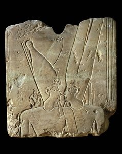 Faraon Ramses II. a bůh Amon... od Egyptian 19th Dynasty