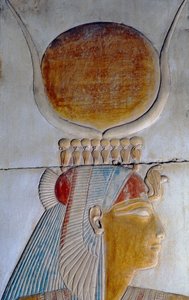 Profil Isis, Chrám Seti I, Abydos od Egyptian 19th Dynasty