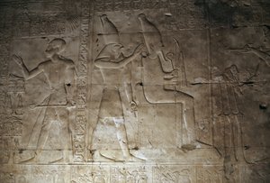 Reliéf, Chrám Setiho I., Abydos, Egypt, Egyptská civilizace, Nová říše, Dynastie XIX (foto) od Egyptian 19th Dynasty
