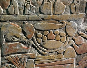 Reliéf zobrazující obětiny pro božstva z Abydosu od Egyptian 19th Dynasty