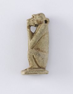 Sedící opice, Nová říše, cca 1292-1190 př.nl (hlína)