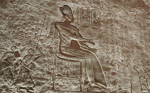 Velký chrám v Abú Simbelu od Egyptian 19th Dynasty