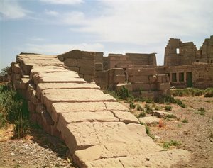 Nilometr, ze zádušního chrámu Ramesse III. (asi 1184-1153 př. n. l.) Nová říše