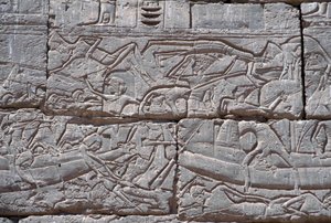 The Sea People, Námořní bitva Ramses III, Medinet Habu, kámen 1195-64 př.nl