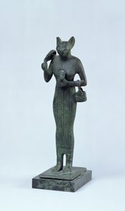 Soška bohyně Bastet, třetí přechodné období (bronz)
