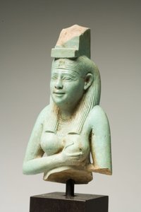 Fragment of Isis, pozdní dynastické období (fajáns) (viz také 270350)