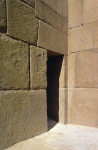 Žulové zdivo z údolního chrámu Khafre, Stará říše od Egyptian 4th Dynasty