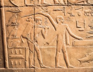 Scény farmářské práce, detail od Egyptian 4th Dynasty