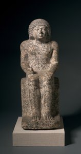 Sedící socha Nykara, 2408-2377 př.nl od Egyptian 5th Dynasty