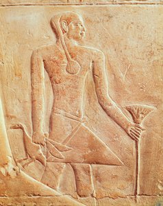 Sluha a pták, úleva od Egyptian 5th Dynasty