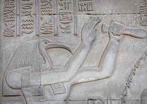 Thot, chrám Kom Ombo (reliéf) od Egyptian Egyptian