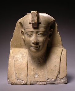 Head, rané období ptolemaiovců (304-250 př.nl) (vápenec)