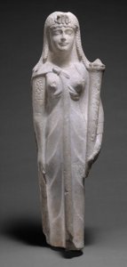 Socha ptolemaiovské královny, snad Kleopatry VII, 200-30 př.nl (dolomitický vápenec) od Egyptian Ptolemaic Period