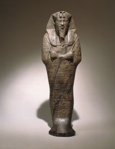 Ushabti z Senkamanseken, z Etiopie (šedý vápenec) od Egyptian School