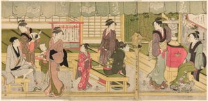 Přední místnost Naniwaya (Naniwaya misesaki) od Eishōsai Chōki