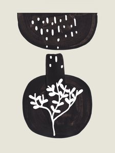 Minimalistická váza s botanickým motivem od Ejaaz Haniff