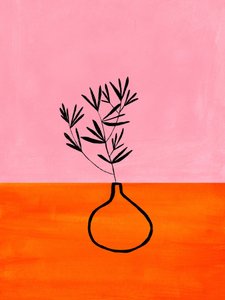 Rostlina v zářivé růžovo-oranžové barvě od Ejaaz Haniff