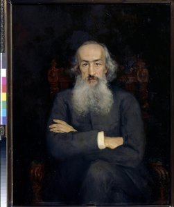 Portrét historika Constantina Bestoujeva Rioumine (Bestoujev-Rioumine) (1829-1897) - obraz Jekatěriny Sergejevny Zarudnaja Kavos (1862-1918), olej na plátně (101x79 cm) od Ekaterina Sergeevna Zarudnaya-Kavos