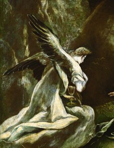 Agónie v zahradě: anděl (malba na plátně) od El (1541-1614) Greco