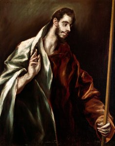 Apotre Saint Thomas. Obraz Domenikos Theotokopoulos dit El Greco (1540-1614) od El Greco