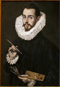 Portrét malířova syna Jorgeho Manuela. Obraz Domenica Theothocopoulose, známého jako El Greco (1541-1614), olej na plátně, kolem roku 1600. Muzeum výtvarných umění v Seville, Španělsko. od El Greco