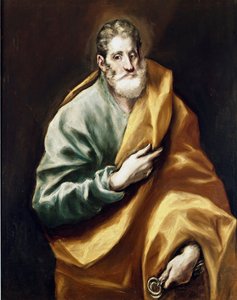Apotre Saint Peter. Obraz Domenikos Theotokopoulos dit El Greco (1540-1614) od El Greco