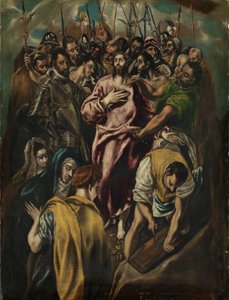 The Disrobing of Christ, c.1600 (olej na plátně) od El Greco