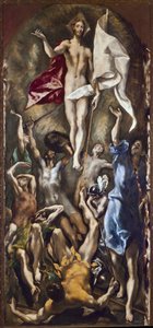 Vzkříšení Krista (olej na plátně od El Greco