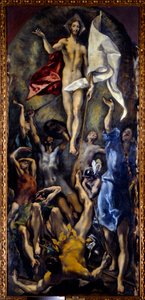 Vzkříšení Krista. Obraz Domenikose Theotokopoulose Dit El Greca (1540-1614) od El Greco