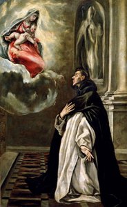 Vidění sv. Hyacintu (olej na plátně) od El Greco