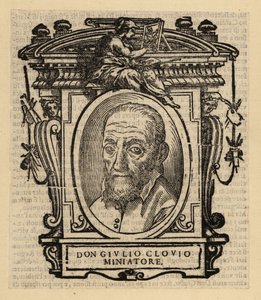 Portrét Giorgia Giulia Clovia, iluminátora, miniaturisty a malíře narozeného v Chorvatsku, působícího v renesanční Itálii od El Domenico (after) Greco