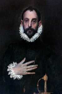 Šlechtic s rukou na hrudi, c1577-1584 od El Greco