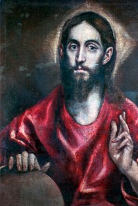 Kristus žehná Spasiteli světa, 17. století od El Greco