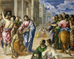 Kristus uzdravuje slepé, kolem roku 1570