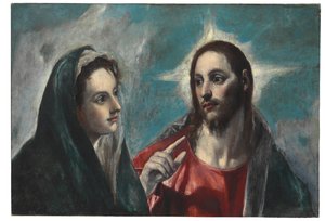 Kristus se rozloučil se svou Matkou od El Greco